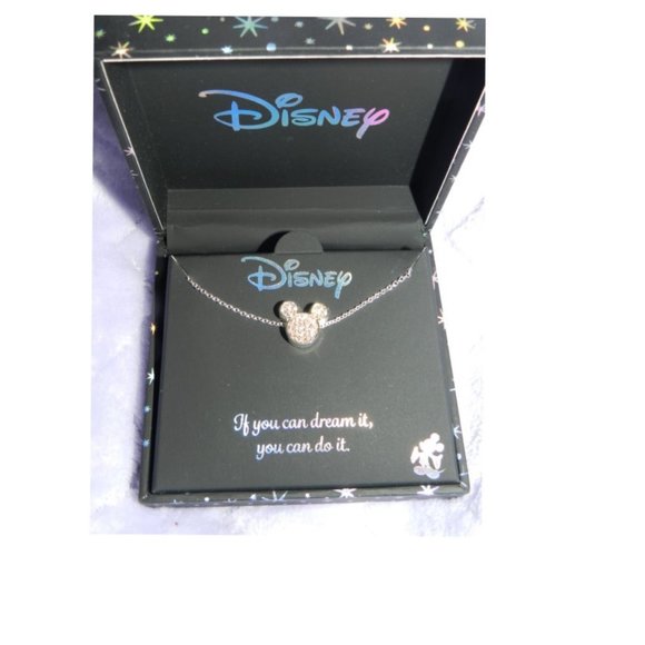 New Disney Necklace Mickey Mouse  "If you can Dream you can Do it" Quote NWT! - Picture 2 of 12